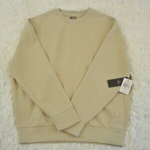 Saints Studio Men's Sweater Long Sleeve Taupe Size S NWT